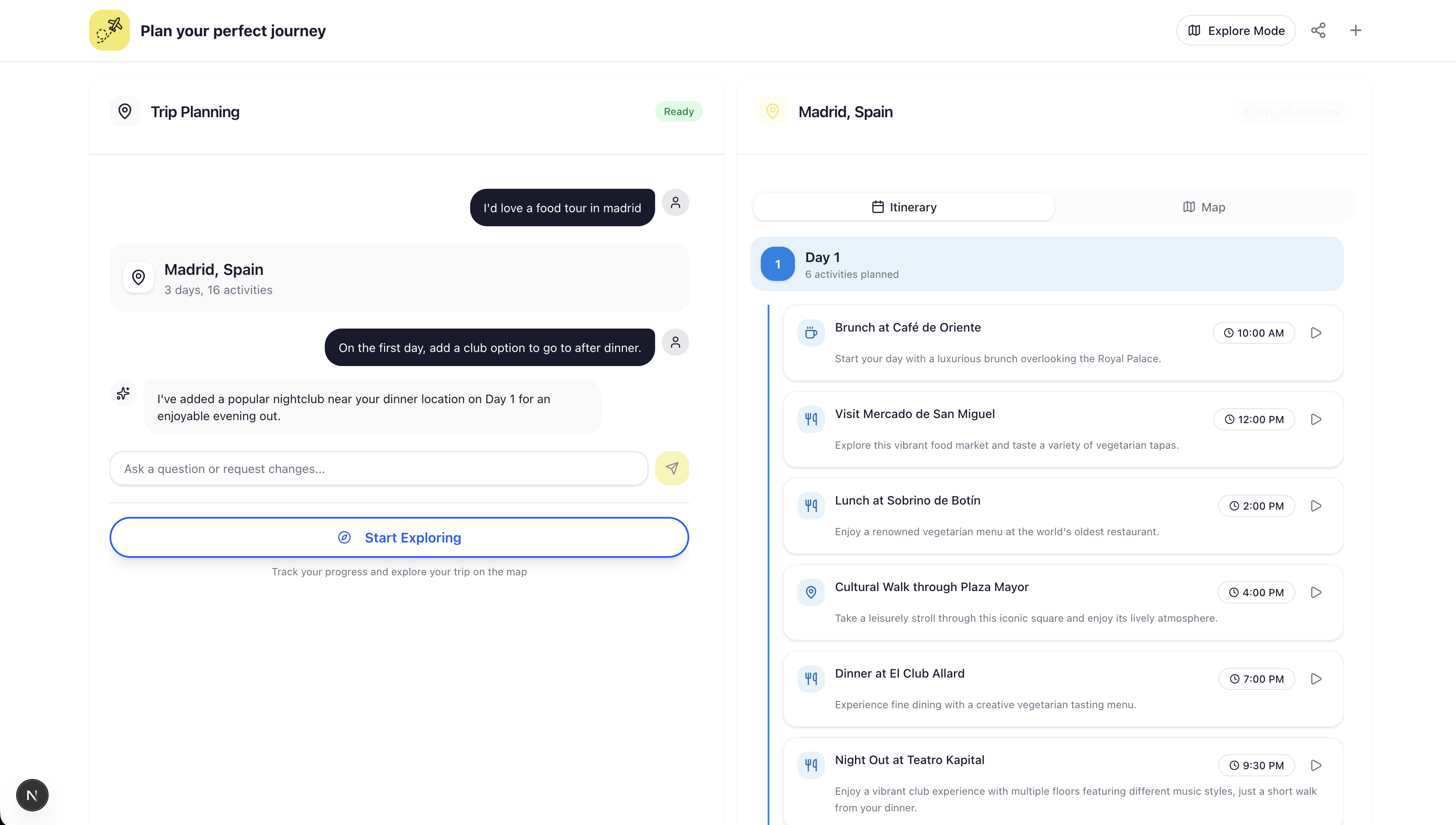 Entdeckr interact design